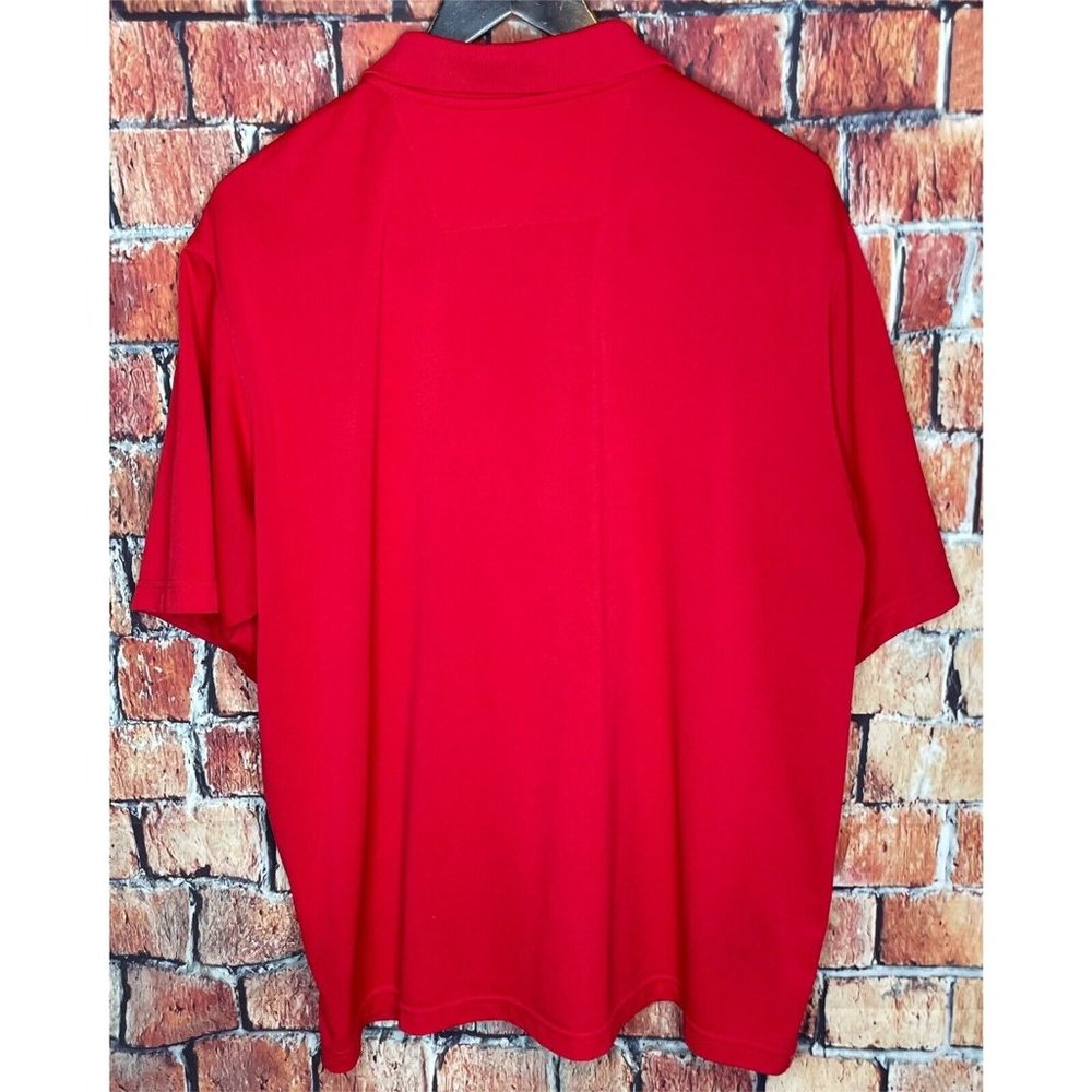 Georgia Bulldogs UGA Dawgs Red Short Sleeve Polo Shirt Men’s XL Antigua - Picture 3 of 4